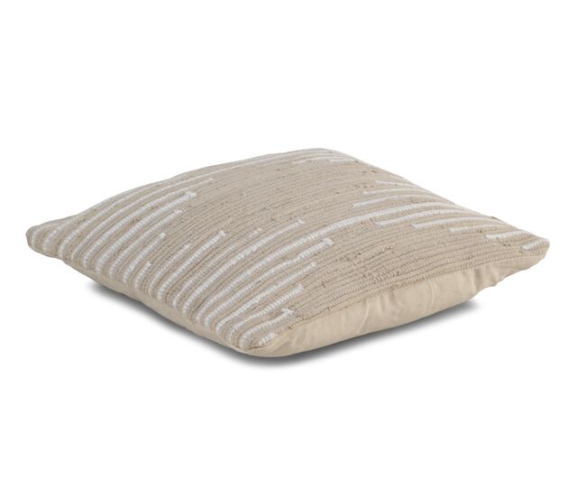 Cojín de algodón beige 45x45 cm