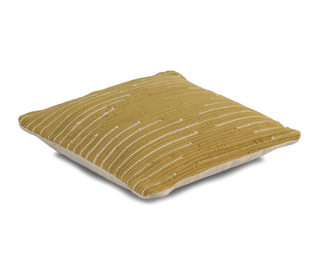 Cojín de algodón dorado 45x45 cm