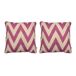 2 Fundas de cojín decorativo 85% algodón 15% lino MEENA CUADRADO 2 Fundas de cojín decorativo 85% algodón 15% lino MEENA CUADRADO Fucsia