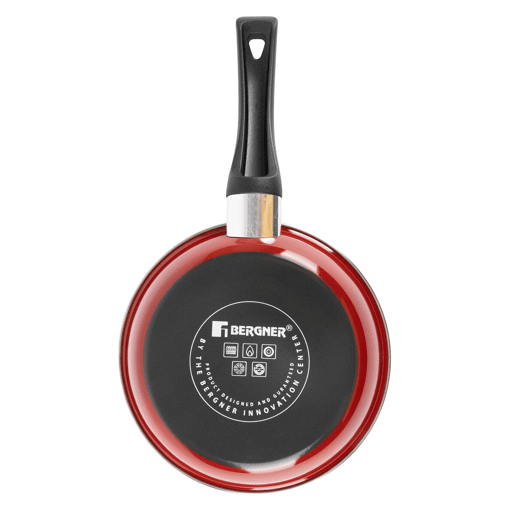 Conjunto de Frigideiras Bergner CLASSIQUE Vermelho Aço 2 Unidades