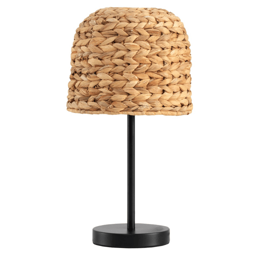 Lâmpada De Mesa De Fibras Naturais