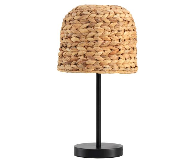 Lámpara de mesa de fibra natural