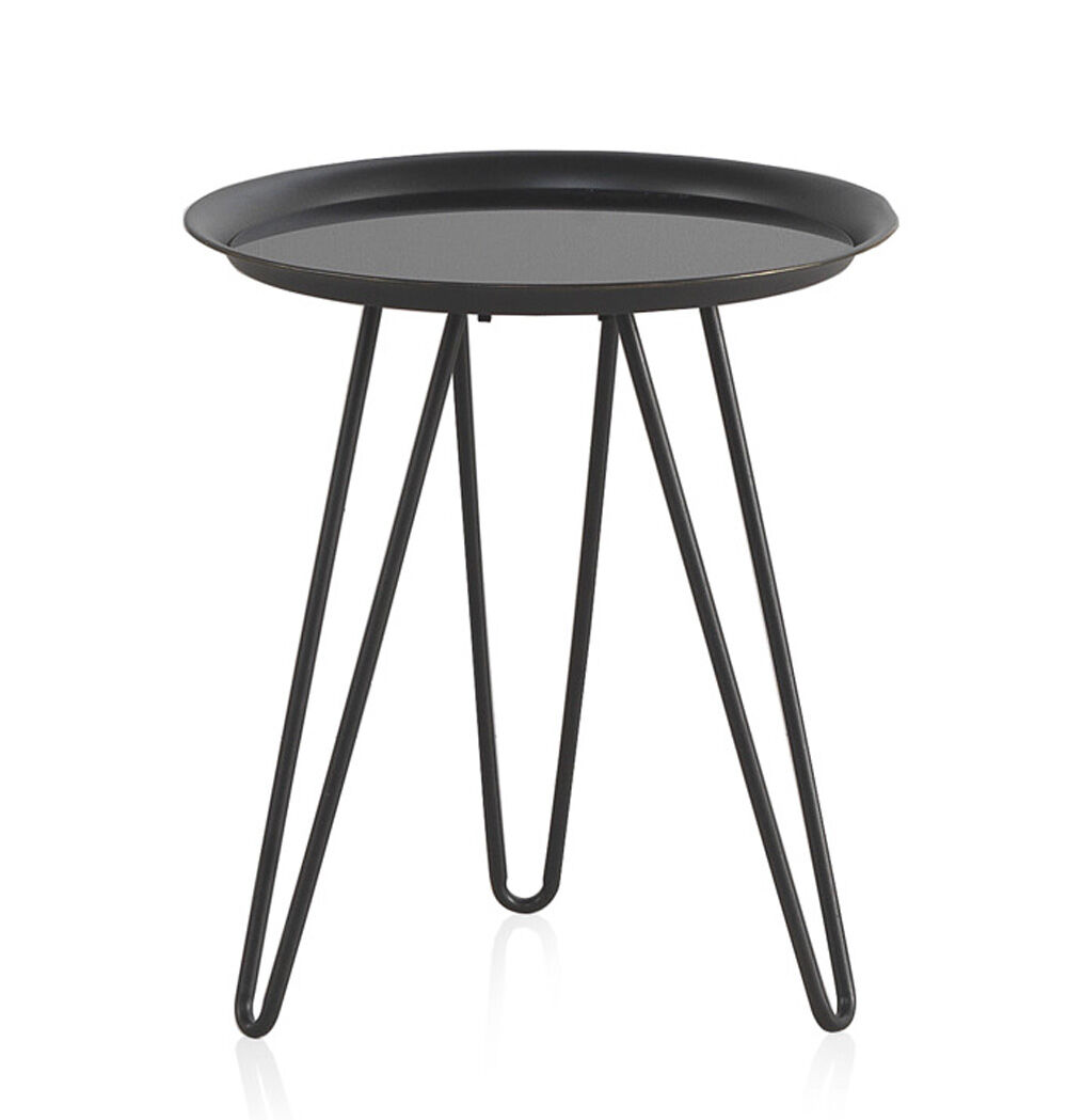 Mesa de centro de metal con tapa de metal 40x40