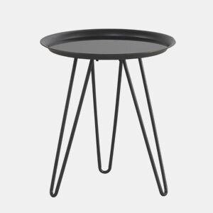 Mesa de centro de metal com tampo de metal
