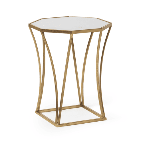 Mesa Lateral de Metal Dourado Mesa Lateral de Metal Dourado