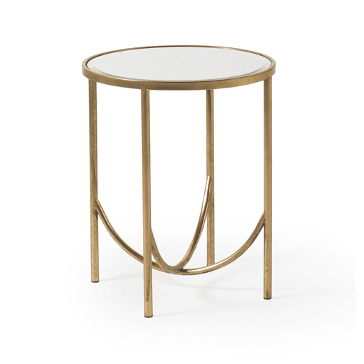 Mesa Lateral de Metal Dourado Mesa Lateral de Metal Dourado