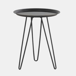 Mesa de centro de metal com tampo de metal