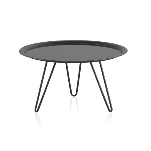 Mesa de centro de metal com tampo de metal Mesa de centro de metal com tampo de metal