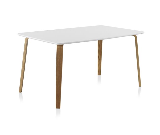 Mesa de comedor de contrachapado de roble 150x90