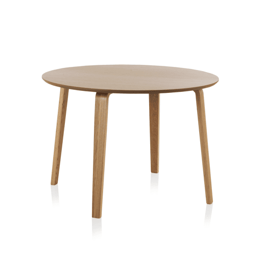 Mesa de Jantar Redonda Madeira Natural Diâmetro 110 Cm
