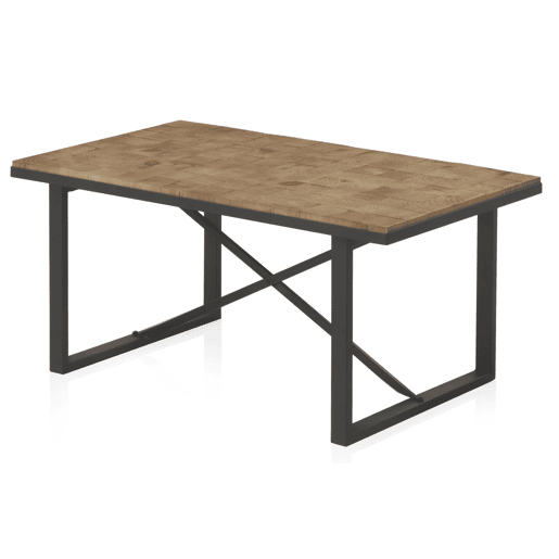 Mesa De Café De Blocos De Madeira