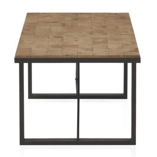 Mesa De Café De Blocos De Madeira