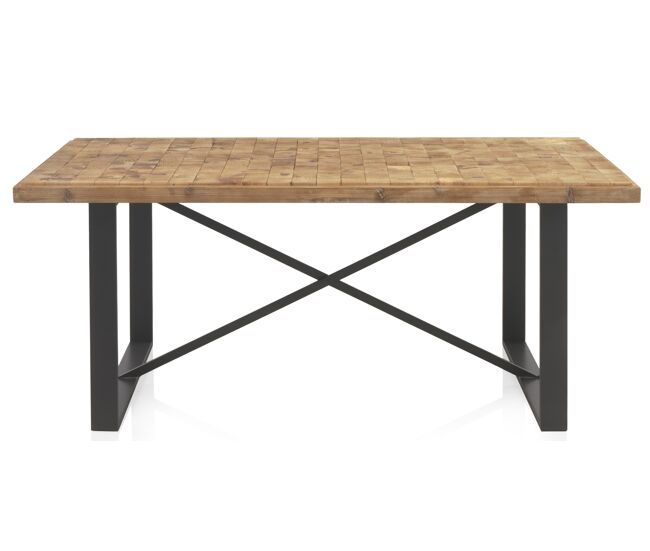 Mesa de madera en bloque 182X90 Cm