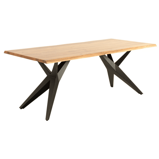 Mesa De Jantar Em Madeira De Acácia Maciça Com Mais De 35 Mm De Espessura