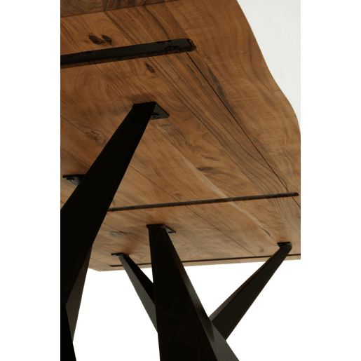Mesa De Jantar Em Madeira De Acácia Maciça Com Mais De 35 Mm De Espessura