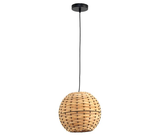 Lámpara de techo de fibra natural