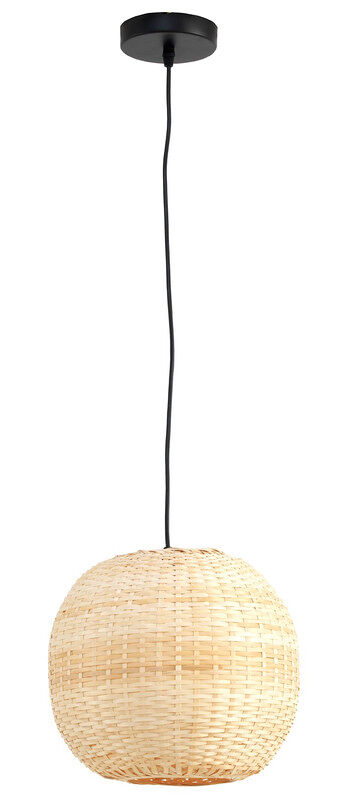 Lámpara de techo de fibra natural