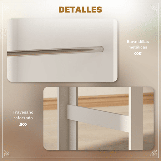 HOMCOM Mesa de Bar de Bistrô com 3 Prateleiras com Suporte Estilo Moderno para Cozinha Sala de Jantar Sala de Estar Estrutura de Melamina 112x57x106 cm Branco