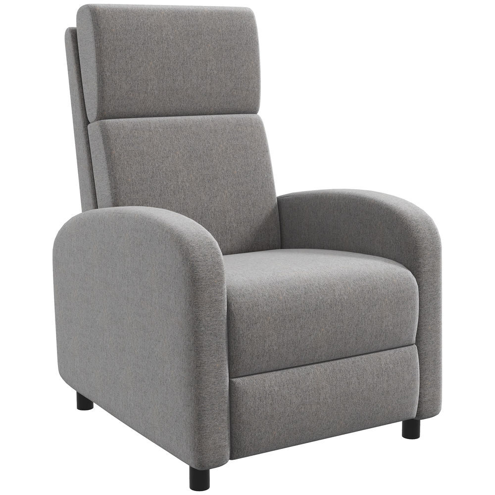 Sofá Reclinable Poliéster, Espuma, Tablero Multicapa HOMCOM