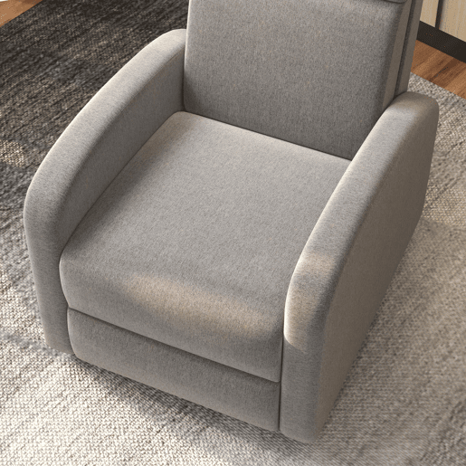 HOMCOM Poltrona Relax Reclinável até 160° Poltrona Reclinável Manual com Apoio para os Pés Carga Máxima 120 kg para Sala de Estar Dormitório 64x86x102 cm Cinza