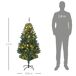 Árbol de Navidad Plástico, Acero HOMCOM, hogar - decoración Árbol de Navidad Plástico, Acero HOMCOM, hogar - decoración Verde