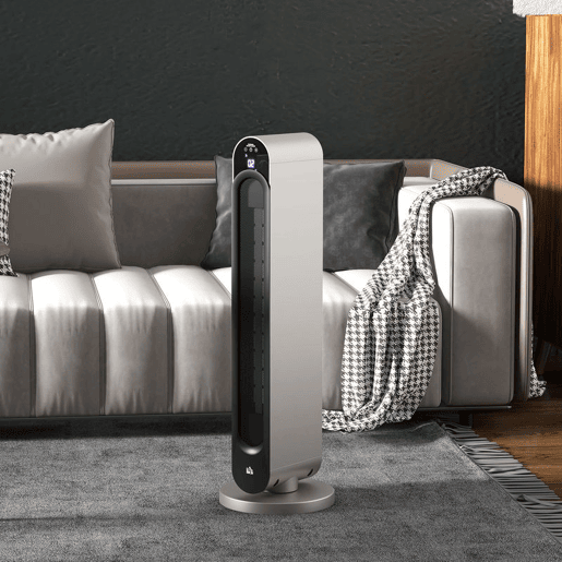 HOMCOM Aquecedor Cerâmico de Torre 11002200W com Controlo Remoto Ecrã LED Temporizador de 12h Termostato 3 Modos e Oscilação para 20-25m² Ø25x73,5cm Prata e Preto HOMCOM Aquecedor Cerâmico de Torre 11002200W com Controlo Remoto Ecrã LED Temporizador de 12h Termostato 3 Modos e Oscilação para 20-25m² Ø25x73,5cm Prata e Preto