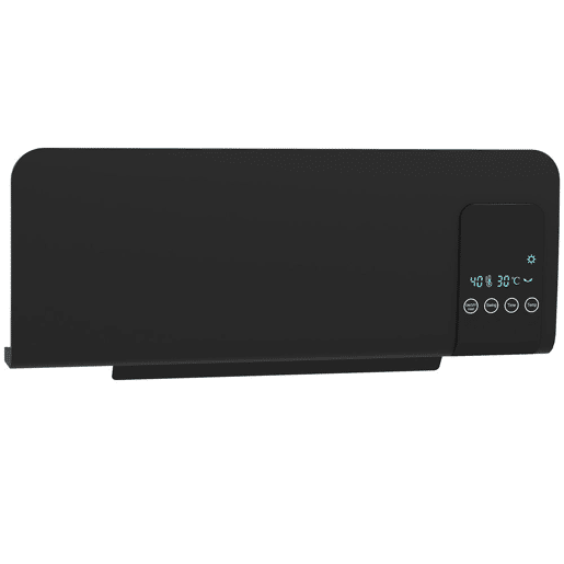 HOMCOM Aquecedor Elétrico de Parede 1000W2000W Aquecedor com Ecrã LED Controlo Remoto Termostato Temporizador para Áreas de 15-20 m² 54,5x12x21,5 cm Preto HOMCOM Aquecedor Elétrico de Parede 1000W2000W Aquecedor com Ecrã LED Controlo Remoto Termostato Temporizador para Áreas de 15-20 m² 54,5x12x21,5 cm Preto
