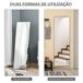 Espejo de Pie Aluminio, Vidrio HOMCOM, hogar - decoración Espejo de Pie Aluminio, Vidrio HOMCOM, hogar - decoración Negro