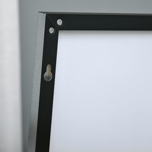 HOMCOM Espelho de Pé Corpo Inteiro 161,5x50 cm com Moldura de Liga de Alumínio Espelho de Parede Retangular com 2 Formas de Uso para Corredor Quarto Sala de Estar Vestiário Preto