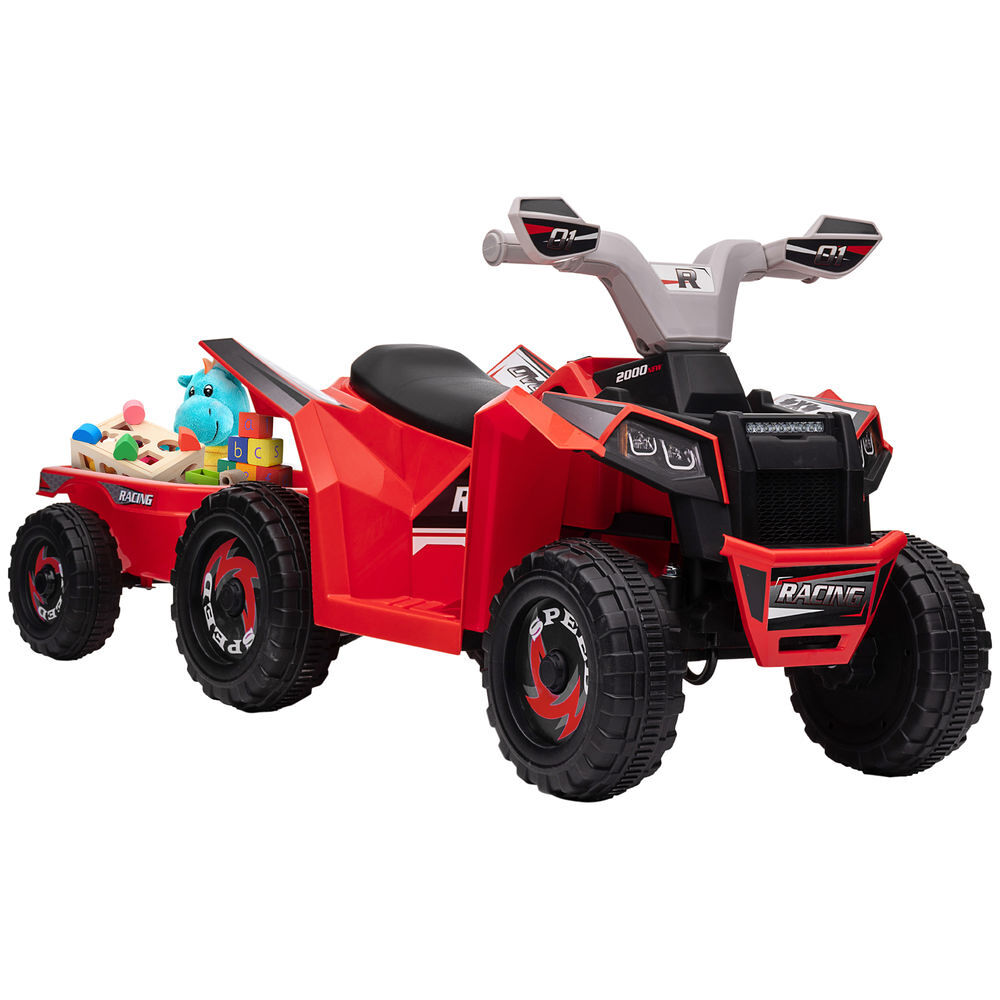 Quad Eléctrico Infantil PP, Metal HOMCOM