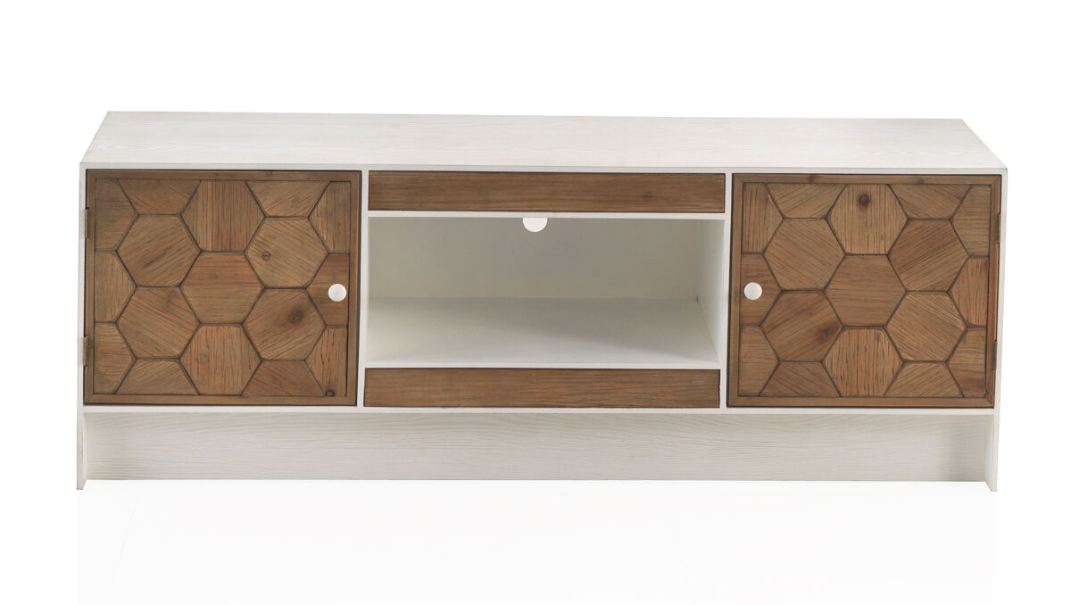 Mueble de TV de madera de fresno