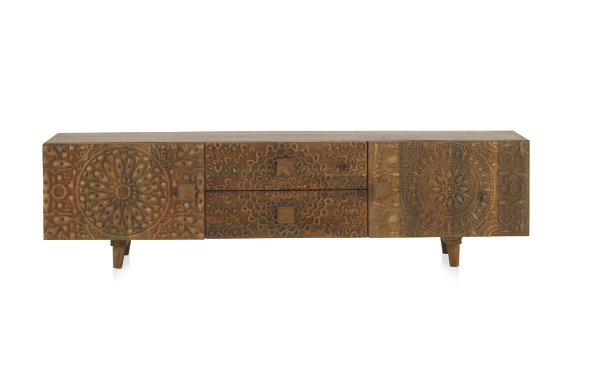 Madera de Mango Natural TV Stand