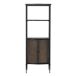 Estantería de 2 puertas con estructura de metal Estantería de 2 puertas con estructura de metal Negro