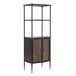 Estantería de 2 puertas con estructura de metal Estantería de 2 puertas con estructura de metal Negro