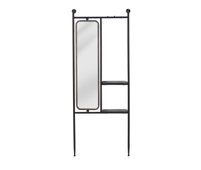 Estantería de pared con estructura metálica