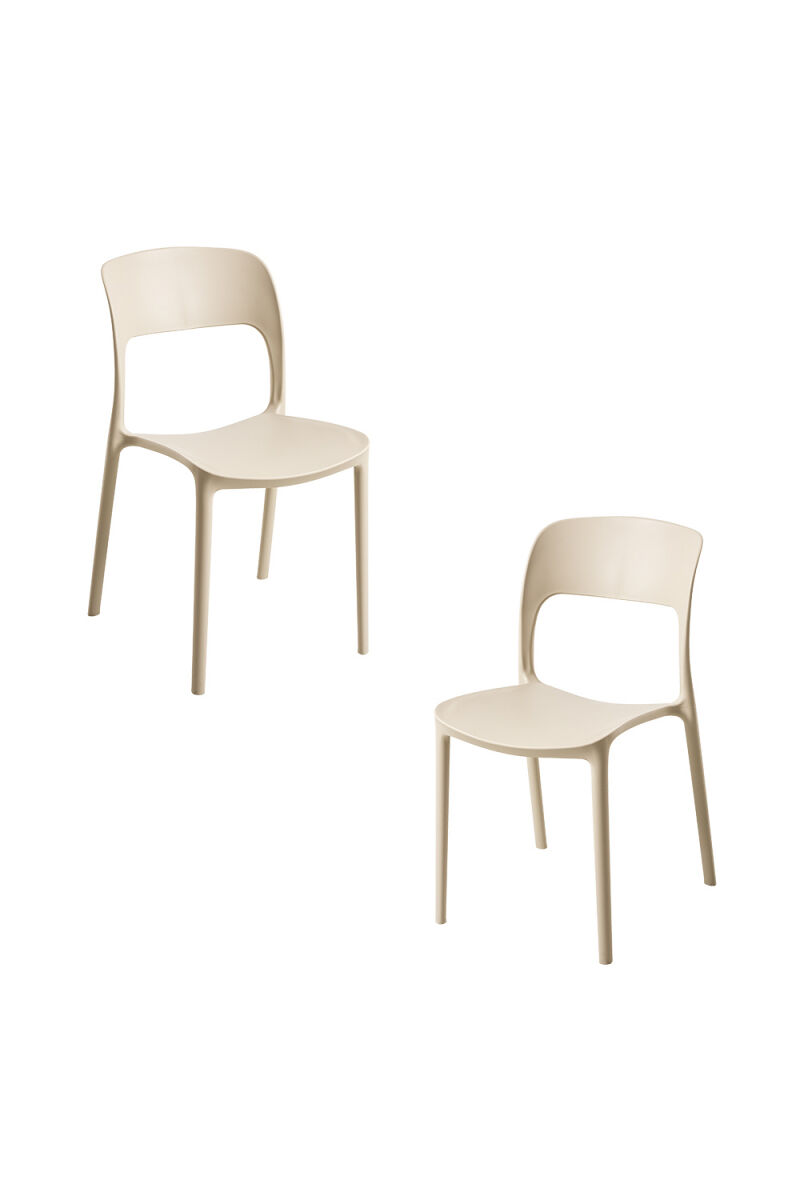 Pack 2 sillas inis - beige