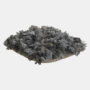 Almofada de poliéster de algodão cinza 45X45 cm