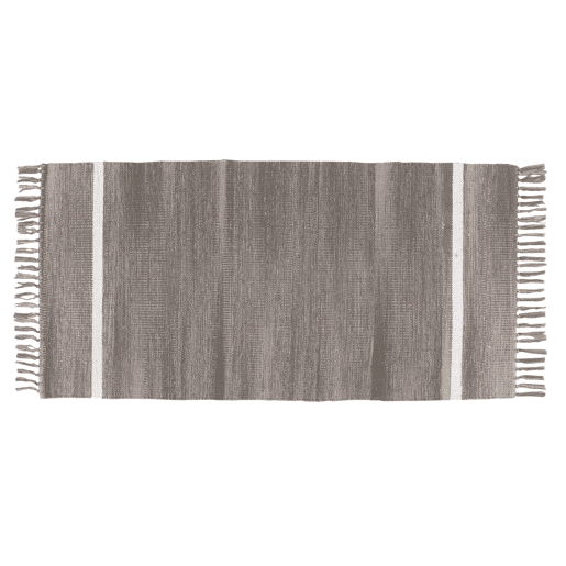 Tapete de algodão cinza 60X120 cm Tapete de algodão cinza 60X120 cm