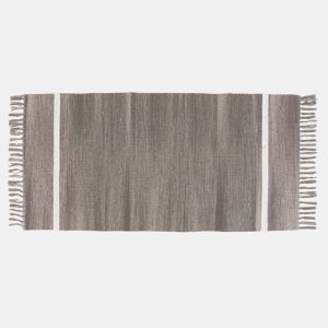 Tapete de algodão cinza 60X120 cm