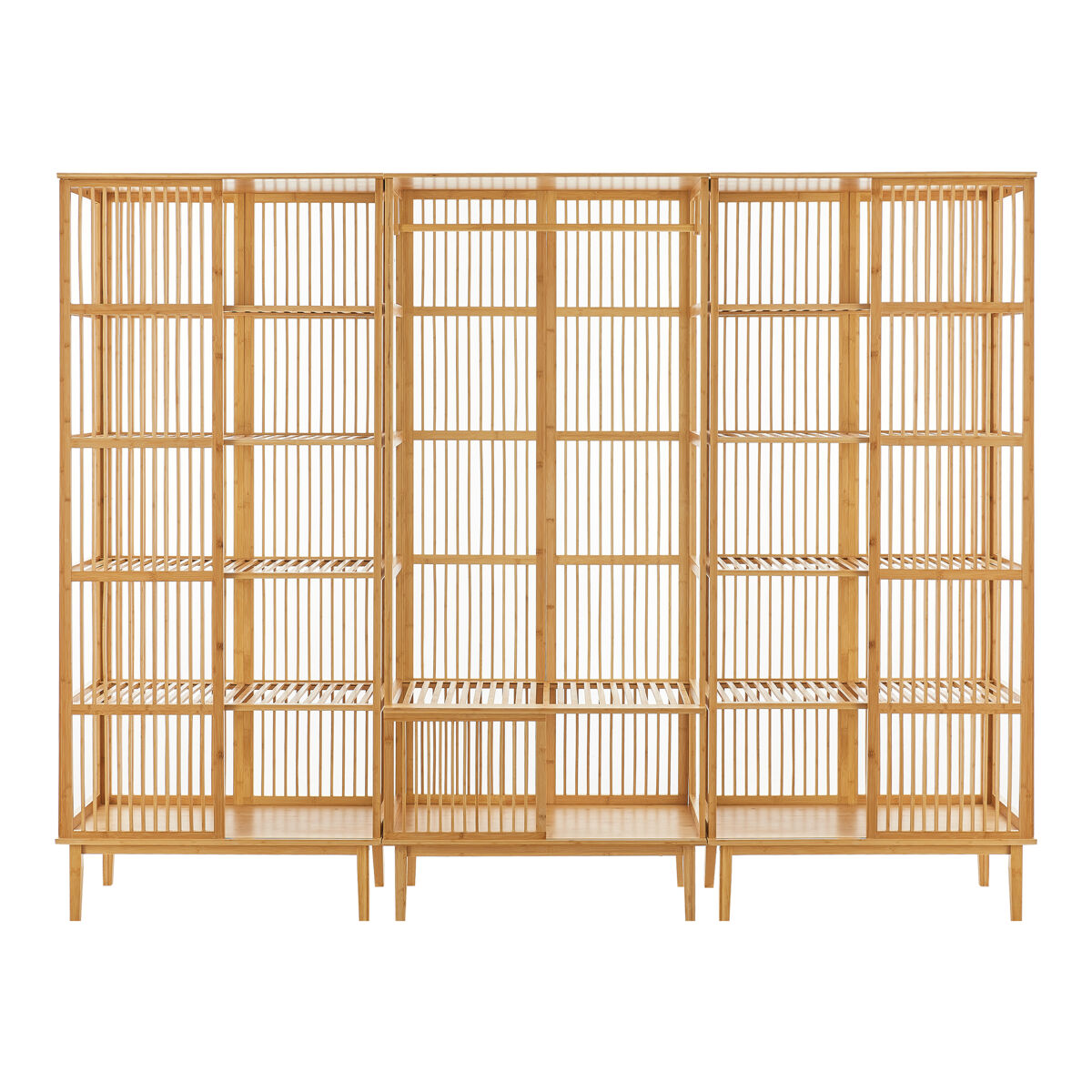 Juego de guardarropa - 1x Perchero burro Vemb y 2x Estanterías