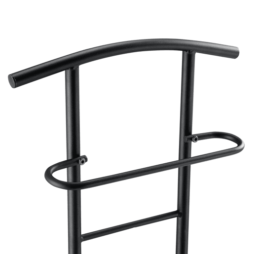 Mesa de cabeceira Anaheim - Cadeira suspensa 107 x 44,5 x 45 cm MDFMetal preto e efeito nogueira en.casa