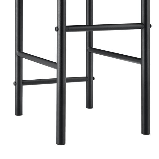 Mesa de cabeceira Anaheim - Cadeira suspensa 107 x 44,5 x 45 cm MDFMetal preto e efeito nogueira en.casa