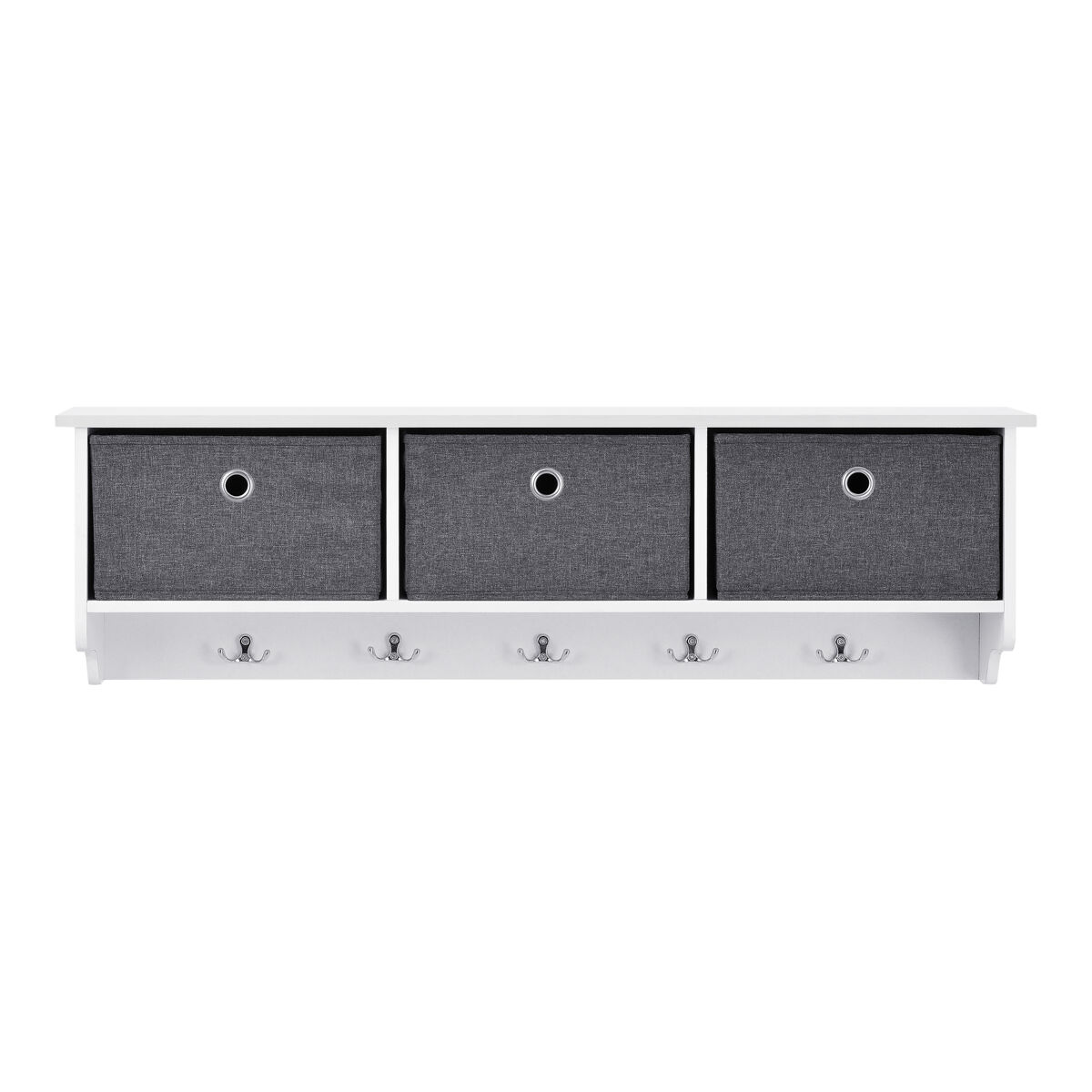 Percha de Pared Horsens con 3 Cajas Extraíbles aglomerado