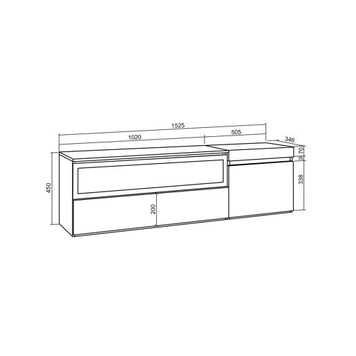 Móvel de TV, Muito espaço de arrumação, 150x35x45cm, Para televisores até 65, Lareira eléctrica, Suspensos, Estilo moderno, Preto Móvel de TV, Muito espaço de arrumação, 150x35x45cm, Para televisores até 65, Lareira eléctrica, Suspensos, Estilo moderno, Preto