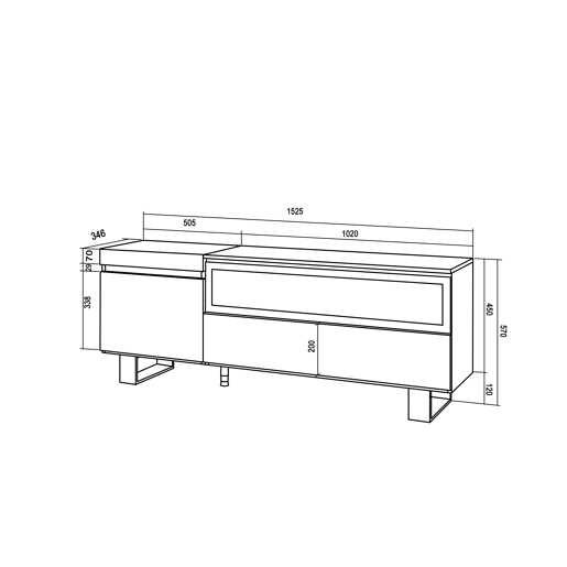 Móvel de TV, Muito espaço de arrumação, 150x35x57cm, Para televisores até 65, Lareira eléctrica, Design industrial, Estilo moderno, Branco e preto Móvel de TV, Muito espaço de arrumação, 150x35x57cm, Para televisores até 65, Lareira eléctrica, Design industrial, Estilo moderno, Branco e preto