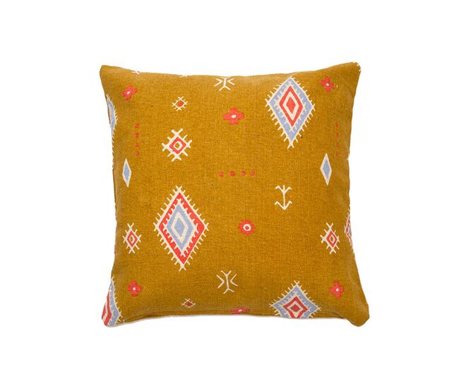 Funda de cojín de algodón estampada m/kansas 45x45 cm