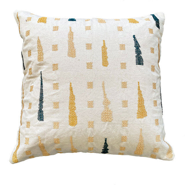 Funda de cojín de algodón sambu 45x45 natural