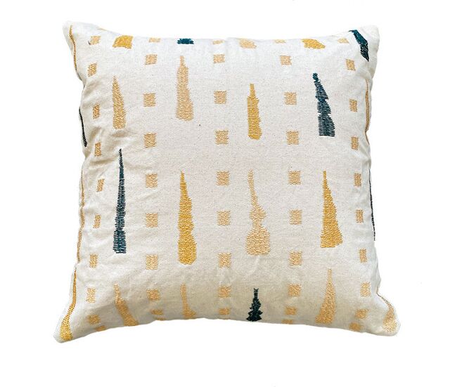 Funda de cojín de algodón sambu 45x45 natural