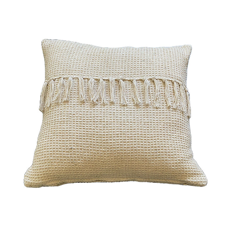 Funda de cojín de algodón tawa 45x45 natural