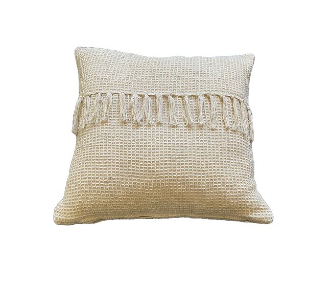 Funda de cojín de algodón tawa 45x45 natural